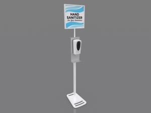 MOD-9002 Hand Sanitizer Stand with Graphic Option -- Image 1 